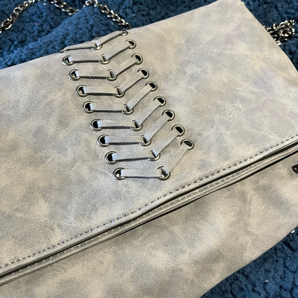 Gray Chain Strap Women's Bag